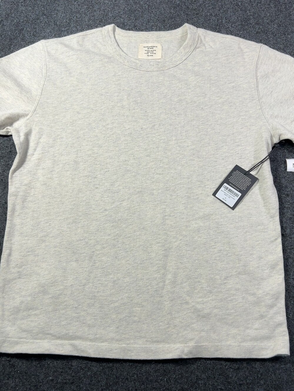 Buck Mason Heather Oat Field-Spec Cotton Heavy Tee Mens Medium NWI Msrp55 [NE14]